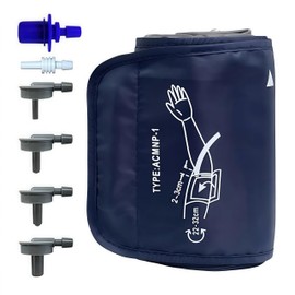 Small Size Blood Pressure Cuff 8.6-12.5 Inches with 6 Connectors, Adjustable Blood Pressure Machines Cuff Compatible with Other BP Monitors, Replacement Cuffs for Kids and Women Arms (Navy Blue)