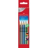 Faber-Castell 110993 5 Jumbo Grip Metallic Colour Pencil