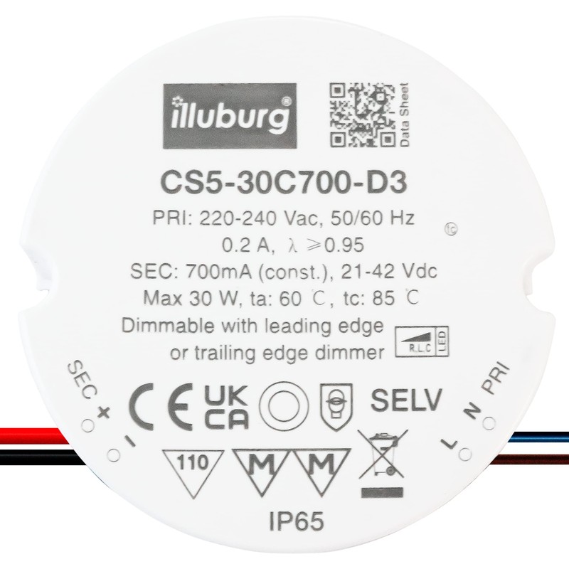 illuburg LED Transformer Dimmable Triac 700 mA Constant Current 15