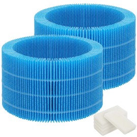 Gazeer Humidifier Replacement Filter Compatible with BLUEAIR Premium Smart Humidifier(H35i), Evaporative Washable Humidification Filter, 2 Pack Blue Humidifier Wick Filters+4 Pack Sponge Filters