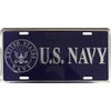 Navy (Blue) 6 inch x 12 inch Novelty Metal License