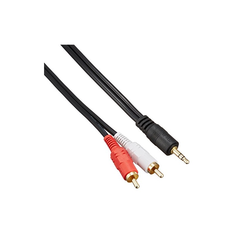 Conversion Meijin Audio Conversion Cable [Red/White (Stereo Audio) - 3.5mm