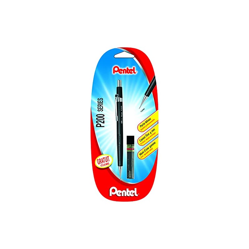 Pentel P205 Mechanical Pencil 0.5 mm Fixed Barrel 4 mm