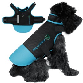 dog armour PRO Protective Dog Harness Vest for Dogs – Shield Your Pet from Raptor and Animal Attacks – Adjustable, Choke Free, Waterproof, Reflective (Small, Blue)