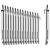 COM-FOUR® 16x tent pegs made of steel - robust V-shaped