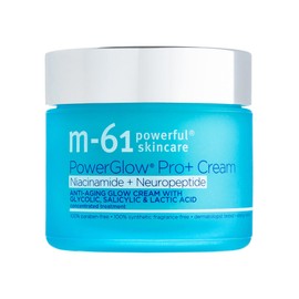 m-61 PowerGlow Pro+ Niacinamide+Neuropeptide Cream - niacinamide and neuropeptide firming and retexturizing cream with glycolic, salicylic and lactic acid