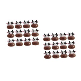 Baluue 100pcs Three-Dimensional Dairy Cattle Nail Art Accessories for DIY Manicure Cute Cartoon for Women and Girls Nail Decoration