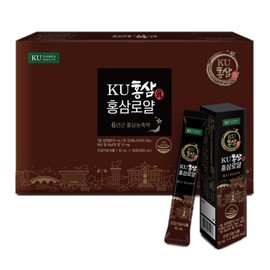 Konkuk Dairy Products KU Red Ginseng Jin (眞) Red Ginseng Royal Stick 10ml 30 packets (1 box) / 건국유업  KU홍삼진(眞) 홍삼로얄 스틱 10ml 30포 (1박스)
