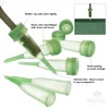 Royal Imports Floral Water Tubes/Vials for Flower Arrangements, Green -