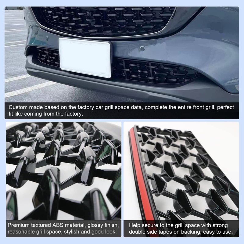 CDEFG 2024 2025 2026 CX-5 Front Grill Mesh Inserts Trims
