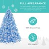 Best Choice Products 6ft Pre-Lit Baby Blue Christmas Tree, Full