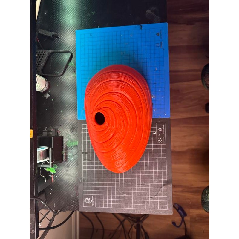 Swirl Ninja Mask-Cosplay Prop-Anime- Costumes-3d Printed Obito - Raw print