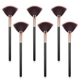 6 Pieces Facial Brushes Slim Soft Fan Brushes Esthetician Face Mask Applicator Fluffy Brush Makeup Applicators for Glycolic Peel Mask