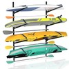 Asxevn Kayak Wall Storage Rack, 4-Pack L-Frame Holder, Black