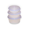 Tupperware Set of Three Stuffables Flexible Expandable Microwave Storage Containers