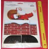 Beistle Santa in Chimney Centerpiece #22842, Christmas Centerpiece