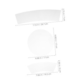 DOITOOL 3pcs Transparent Acrylic Quilting Ruler Set Durable Sewing Templates for DIY Patchwork Accurate Measuring Tools for Professional Quilting Applications