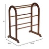 Winsome 94326 Wood Quilt Rack With 6 Rungs, Antique Walnut