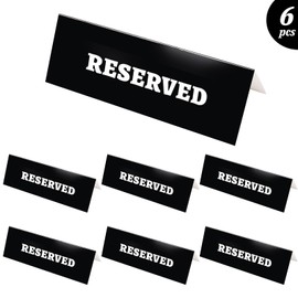 KEPYDRMTF Reserved Table Sign for Wedding,Chair Seating Sign for Office Decor Reservation Wedding, Meeting, Ceremony and Events (7.8x5.5IN,6PCS)