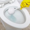 4-Pack Toilet Brush, Soft Polyester Fiber Brush Head Long Handle