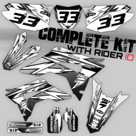HONDA 2013 2014 2015 2016 HONDA CRF 450R GRAPHICS KIT CRF450R LIGHTNING: BLACK / WHITE