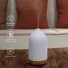 Gooamp 200ML Ceramic Essential Oil Diffuser - Ultrasonic Aromatherapy &