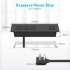 Recessed Power Strip, PD 30W USB C Fast Charging Power