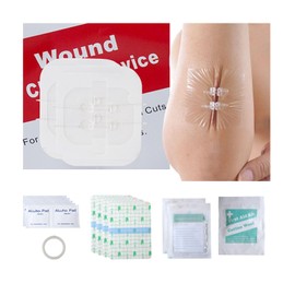 Emergency Wound Closure Devices, Zipper Wound Closure Strips, Laceration Closure Kits, Adhesive Bandages for Wound Care