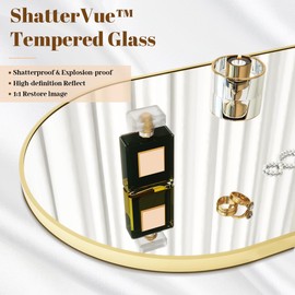 Koonmi 30"x71" Arched Full Length Mirror, Gold Large Floor Mirror with Aluminum Alloy Frame, Standing Hanging or Leaning Wall-Mounted Mirror, Vanity Mirror for Living Room and Bedroom