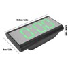 Alarm Clock LED Digital Display Mirror USB Charging Desktop Clock