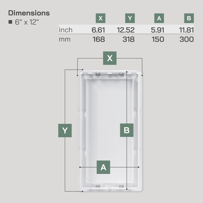 Vent Systems 6x12 Access Panel - Pack of 2 -