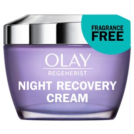 Olay Face Moisturizer, Anti-Aging Night Cream for Women - Fragrance-Free Skin Care, Instant Hydration, Anti-Wrinkle, Reduces Fine Lines, Exfoliates, Smooths Texture - Niacinamide, Amino Pepitde, 1.7Oz