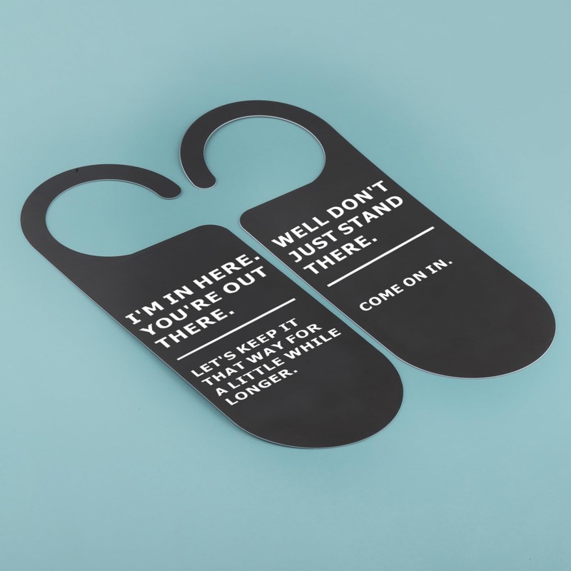 CENWA 2 Pcs Funny Do Not Disturb Sign Work Door