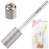 Pana USA Professional Crystal Top Silver Large Barrel Nail Drill Bit Extra Fine Grit
