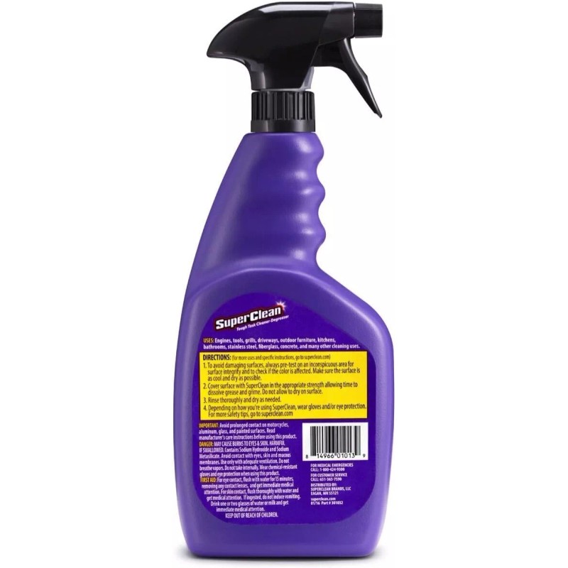 Super Clean Foaming Multi-Surface All Purpose Cleaner Degreaser Spray, Biodeg...
