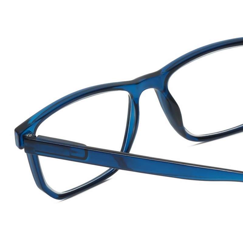 Calabria Unisex Rectangular Reading Glasses with Clear Lenses – R861