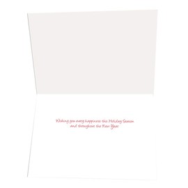 Happy Holidays Golf Christmas Card - 18 Boxed Golfing Cards & Envelopes