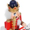 Cabilock 1pcs Wood Nutcracker Ornaments Christmas Nutcrackers Figures Wooden Nutcracker