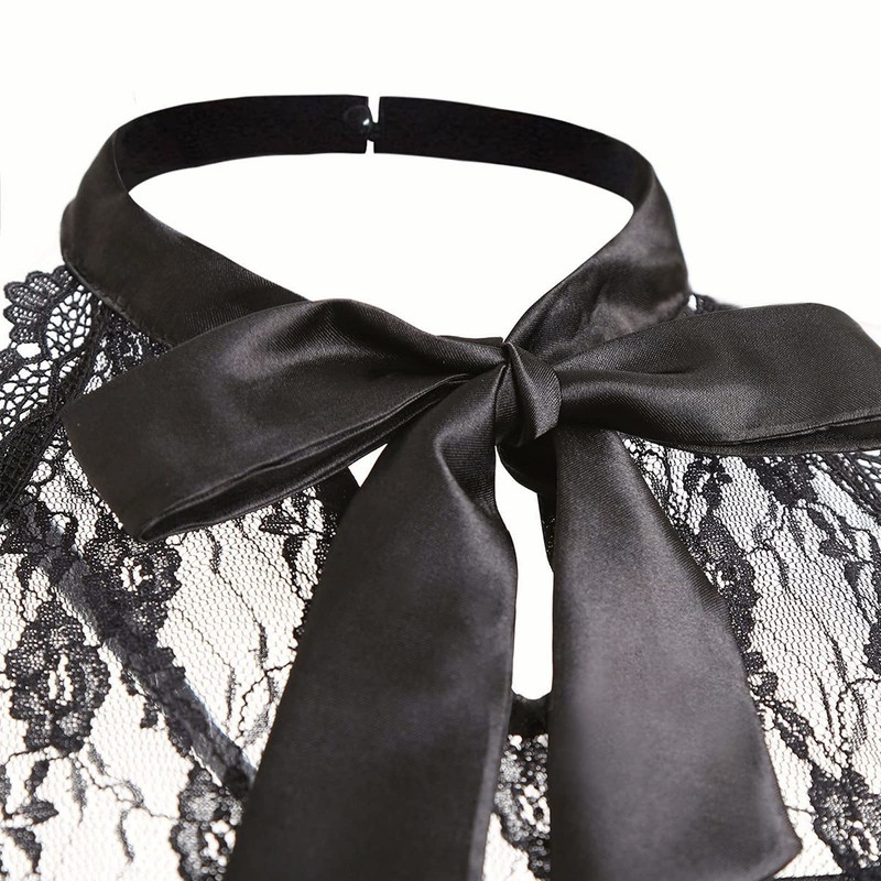 Women's Sleeveless Gothic Lace Dress 80s Fancy Dress Corset Halter