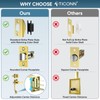TICONN Front Door Handle Set, Heavy Duty Square Door Lever