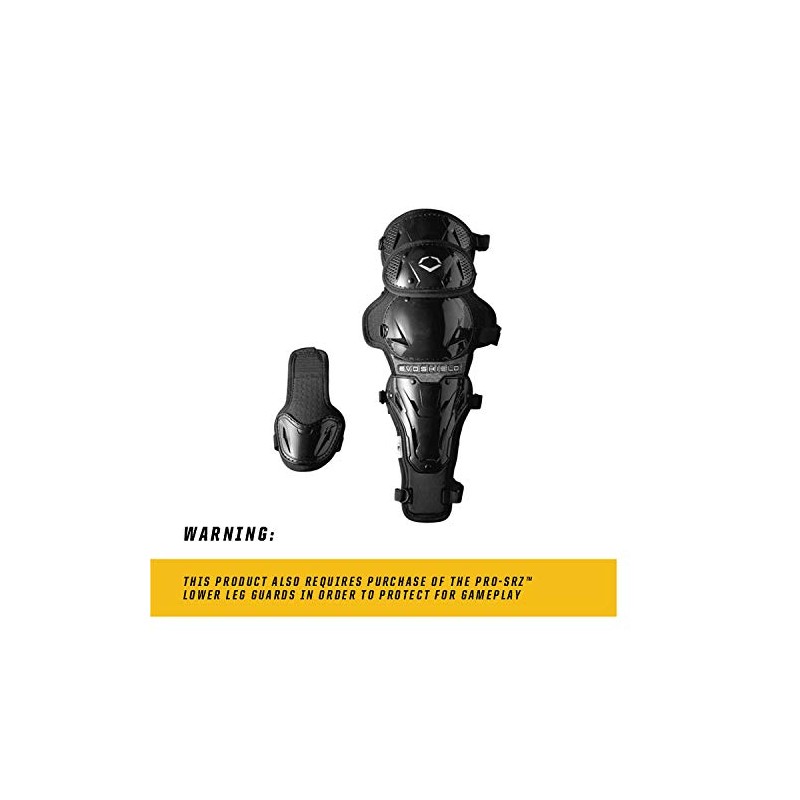 Evoshield Pro-Srz™ Upper Leg Guards - Black, Intermediate [13.5-15.5"]