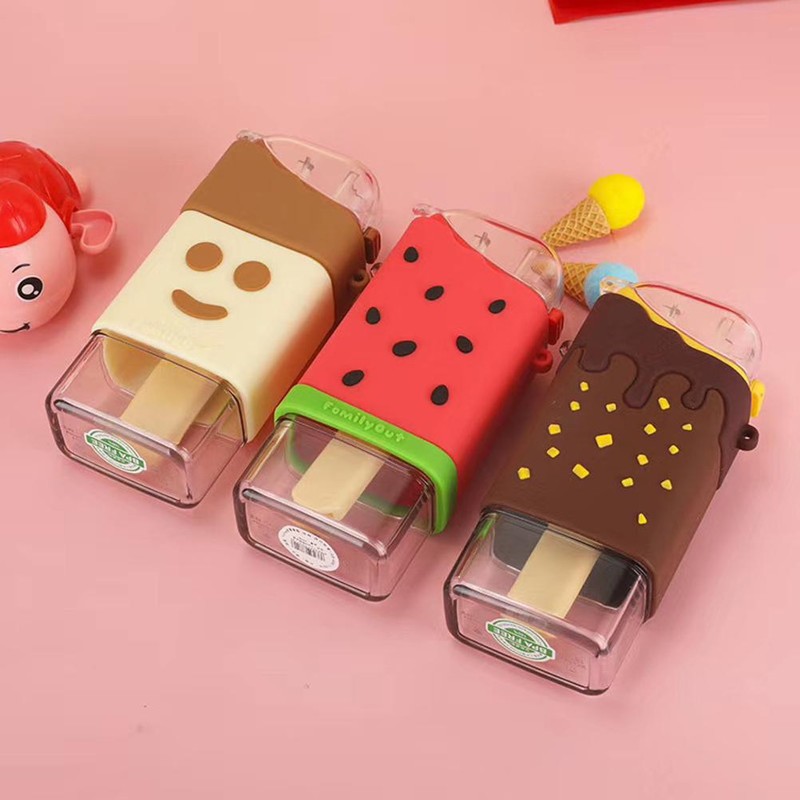 Cute Water Bottle for Kids Ice Cream Shape Water Cup