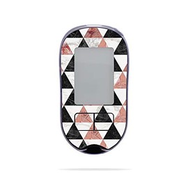 MightySkins Skin Compatible with Accu-Chek Aviva Plus - Marble Pyramids | Protective, Durable, and Unique Vinyl Decal wrap Cover | Easy to Apply, Remove, and Change Styles | Made in The USA