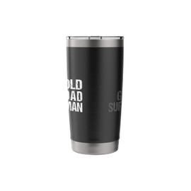 Bold Grandad Superhuman Funny Saying Elderly Husband Grandpa Stainless Steel Insulated Tumbler