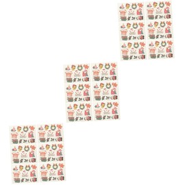 FOMIYES 3sets Temporary for Xmas Party Christmas Stickers for Kids Adults Vinyl Stickers 6sheets*3