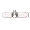 sourcing map 5mm(0.2") Rigid Pipe Strap, 2 Holes Tube Strap