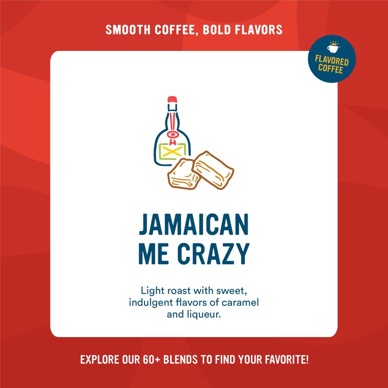 Cameron's Coffee Roasted Whole Bean Coffee, Flavored, Jamaican Me Crazy,