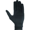 Chiba Men's Liner Gloves, Silk, Black, L