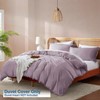 Nestl Dusty Purple Duvet Cover Queen Size - Soft Double