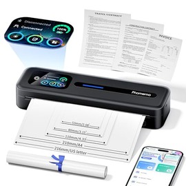 Phomemo Impresora Porttil Con Pantalla Tctil, Mini Impresora Porttil sin Tinta para Papel de A4234 Impresora Trmica, Impresora Trmica Inalmbrica...   